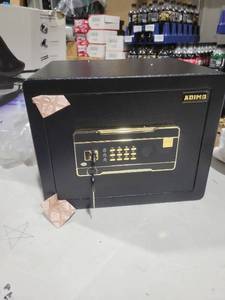 ADIMO Home Safe Box, 1.2 Cubic Feet Security Safe with Fireproof Waterproof Money Bag, Digital Keypad and Dual Key System, Personal Lock Money Box for Home Office Valuable Document Black