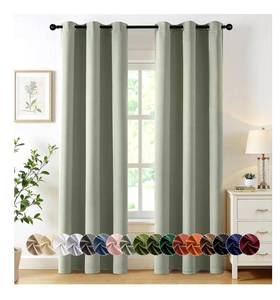 lot 1761 image: MIULEE Blackout Curtains for Bedroom Living Room 2 Panels, Thermal Insulated Room Darkening Drapes Grommet Noise Reducing Light Blocking Window Treatments 84 Inches Long 40x84 Inch Sage Green