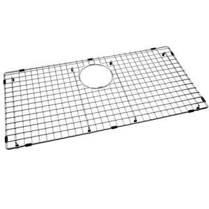 lot 1802 image: Serene Valley Sink Bottom Grid 28-38 x 14-316, Rear Drain with Corner Radius 38, Sink Protector NDG2915R