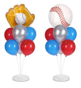 lot 1817 image: Baseball party Balloons Stand Kit 2 Sets