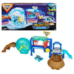 lot 1827 image: Monster Jam  Megalodon Monster Wash Playset with Color-Changing 164 Vehicle  for Ages 3 and up