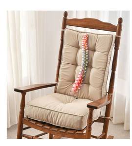 lot 1831 image: SUNROX Memory Foam Non Slip Rocking Chair Cushion, FadeShield Water Resistant Thicken Durable Tufted Pads, Set of Seat & Back Cushion with Ties for IndoorOutdoor Rocker, 2 Piece, Husk Birch