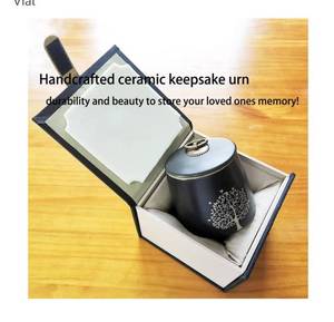 lot 1836 image: Small Cremation Urns for Human Ashes Adult Male Female - Tree of Life