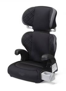 lot 1858 image: Cosco Kids Pronto Trend Belt-Positioning Toddler Booster Car Seat, Sonic Diamonds, Black