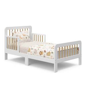 lot 865 image: Storkcraft Pasadena Toddler Bed - WhiteDriftwood