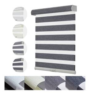 lot 1885 image: Cordless Zebra Blinds for Windows Shades with Jacquard Pattern Dual Layer Sheer Shades Light Filtering Insulatd Roller Shades for Home and Kitchen, Easy to Install (42 W x 48 H, Dark Grey)