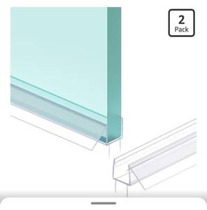 lot 1899 image: Shower Door Bottom Seal Strip, 2PCS Seal Strip,