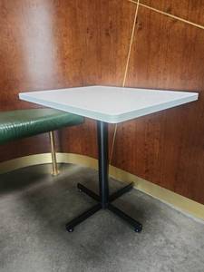lot 5032 image: Square Dining Table with Pedestal Base