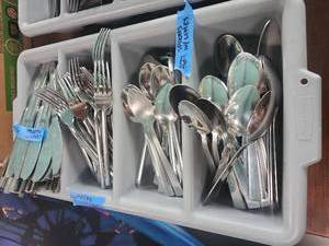 lot 5080 image: Mixed Stainless Steel Flatware Collection