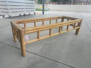 lot 5236 image: Bamboo Rattan Coffee Table Base