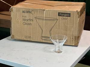 lot 5246 image: Acopa Pangea 8 oz. Clear Martini Glasses �� Case of 24