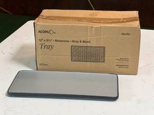 lot 5249 image: Box of 12 Acopa Apollo 12 x 5.5 Melamine Trays