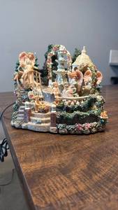 lot 3244 image: Fairy Garden Fountain Display with Angels and Cherubs