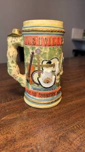 lot 3245 image: Nashville Country Music Beer Stein with Ryman Auditorium