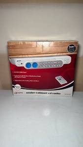 lot 3307 image: GPX Under Cabinet CD Radio with Weather Band