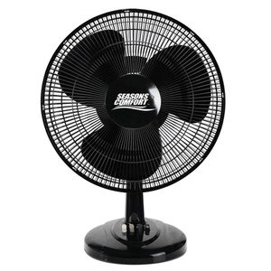 lot 9666 image: Seasons Comfort 16 Inch Oscillating Tabletop Fan  3 Speeds  Adjustable Tilt - FTT16