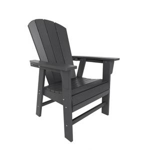 lot 9687 image: Polytrends Laguna Poly Eco-Friendly All Weather Patio Chair with Arms Gray