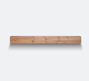 lot 9688 image: Urbandi Modern Fireplace Mantel, Contemporary, Floating Mantle, Shelf, Hand Crafted, (Brown, 60Lx6Hx8D)