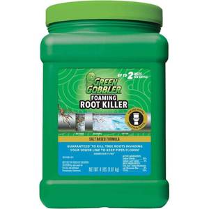 lot 9701 image: 3Green Gobbler Foaming Root Killer  Treats & Prevents Roots from Entering and Regrowing in Pipes  4lb - 2 Treatments