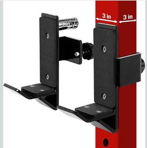 lot 9744 image: Yes4All Power Rack J-Hooks &amp Attachments Heavy Duty Barbell Holders Compatible with 2x2 &amp 3x3 Power Racks for Home Gym