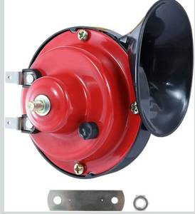 lot 9798 image: XUANYUDG0769 12V Universal Snail Golf Cart Horn Kit, Adjustable Volume Control Electric Horn for EZGO, Club Car, Yamaha, UTVS, ATV, Boat