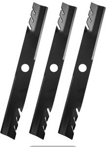 lot 9806 image: 103-6398 Mower Blades Compatible with Ex Mark 60 Deck Lawn Mower, Gator Mulching Blades 116-5174 Fit for Ex Mark Radius, Turf Tracer, Lazer Z Series, Replace 103-6393 96-749 (3 Pack)