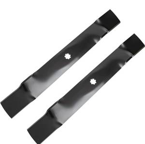 lot 9822 image: (107)GX22151 Mower Blade Compatible with John Dee re 42 Riding Mower, GY20850 Mulching Blade Fit for John Dee re 102 125 135 D130 D100 D105 Tractor, Replace for AM137328 AM141033 AM137333, 2 Pack