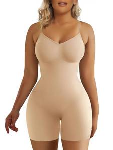 lot 9893 image: SHAPERX Shapewear Bodysuit Tummy Control Seamless Waist Snatching Mid Thigh Body Shaper for Women,SZ5218-2-Beige-LXL