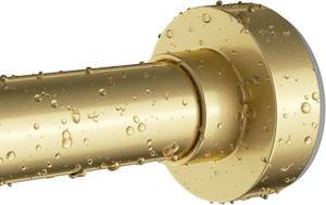 lot 161 image: Gold Shower Curtain Rod, 34-66 Inches, Adjustable, Non-Slip