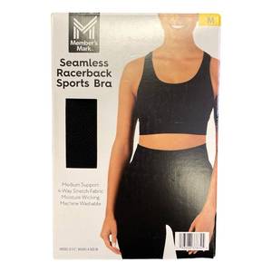 lot 177 image: Members Mark Seamless Racerback Medium Support Sports Bra, Medium