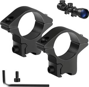 lot 189 image: LONSEL 1 Dovetail Scope Rings, 2 Pack, HighMed Profile, 11mm