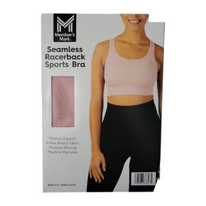 lot 203 image: Members Mark Womens Seamless Racerback Bra, Medium Support - XL