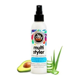 lot 217 image: SoCozy Kids All-for-One Multi Styler Hair Spray, Hair Types 5.2 oz