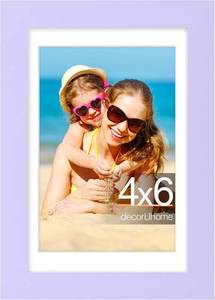 lot 253 image: decorUhome 4x6 Picture Frame with Mat (3.5x5) or 4x6, Purple