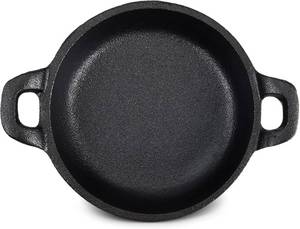 lot 267 image: Ziliny Mini Cast Iron Skillets 5x5x1.3in, Black, 1 Pack