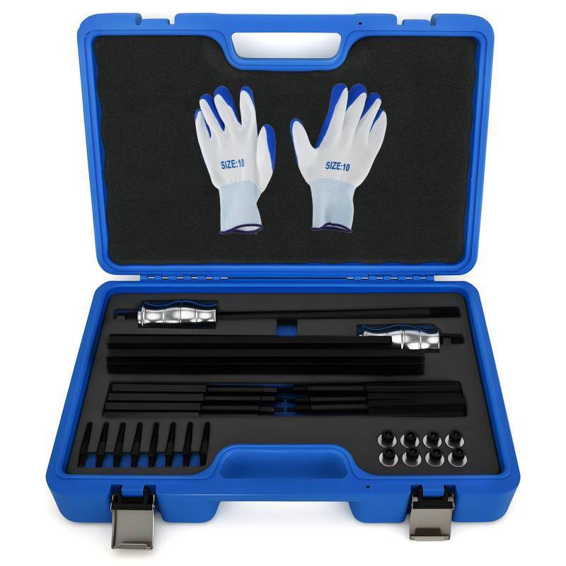 lot 17033 image: EN-51146 GM-51146 Fuel Injector Removal and Rail Assembly Replacer Master Tool Kit Fit for GM Opel, Buick, Vauxhall & MG 1.0L 1.4L 1.5T 1.6L Engines, EN-51146-100 EN-51146-150 - Retail $136