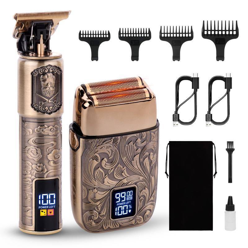 lot 33530 image: Ufree Foil Shavers Electric Razor for Men, Beard Trimmer Grooming Shaving Kit, Hair Trimmer, Cordless Head Shavers for Bald Men Barber Clippers, Birthday Gifts for Him - Retail $60