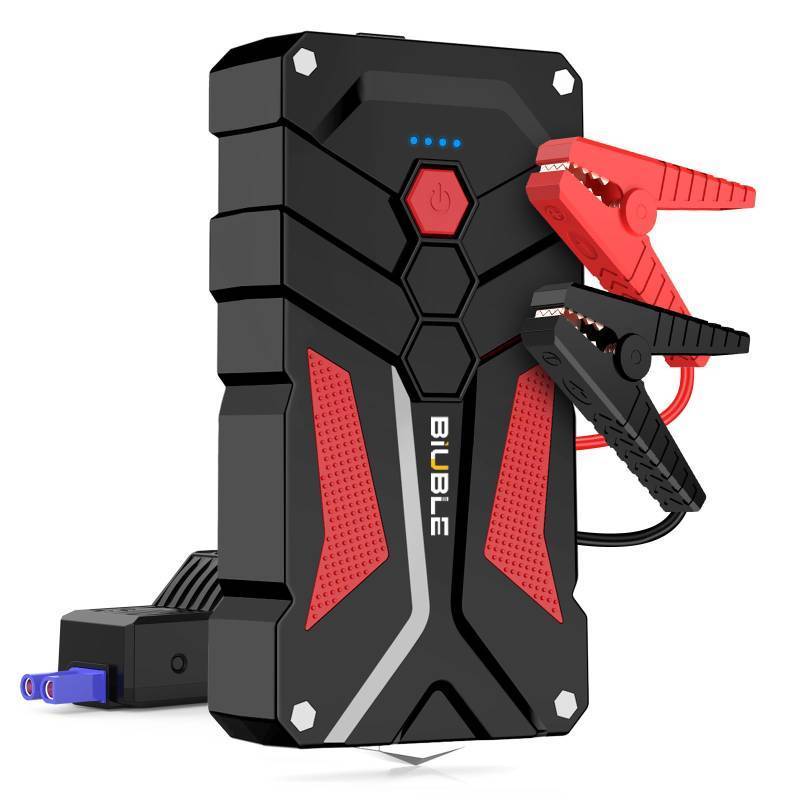 lot 16920 image: BIUBLE Jump Starter Car Jump Starter Auto Battery Booster Pack 5000A Peak 12V with USB-C Quick Charge,Lithium Jump Box with LED Light(Up to 7.0L Gas or 5.5L Diesel Engine) - Retail $29