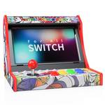 Retro Arcade Machine for Switch & Switch 2, Mini Classic-Style Arcade Cabinet for Your Home with Joystick, Includes 12 Game Cards (Screen Not Included) - Retail: $85