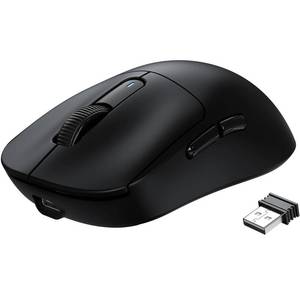 lot 23098 image: ATTACK SHARK X3 Wireless Gaming Mouse, 49g Ergonomic Computer Mouse, Triple Modes PAW3395 26K DPI Optical Sensor, 200h Battery Life, Programmable Buttons, Gaming Accessories for PCLaptopMac (Black) - Retail $40