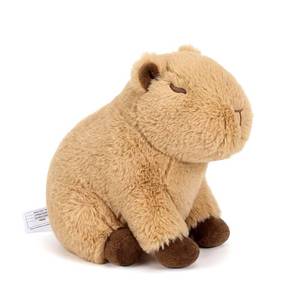 lot 23110 image: Ditucu Original Capybara Microwavable Weighted Stuffed Animal Heated Capibara Plush for Warmth Comfort Period Cramps Pain Plushies Toys Gifts for Kids Light Brown 9 inch - Retail $16