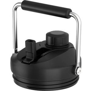lot 23115 image: Jmoe USA Improved Jug Lid for Yeti Half Gallon and One Gallon Rambler Jugs  2 in 1 Replacement Lid  Large Chug Spout and Leakproof Flip Straw  BPA Free Plastic  Includes 4 Straws - Retail $25
