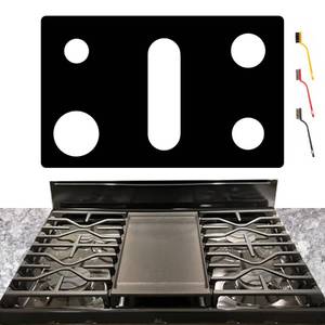 lot 24325 image: bezoku Stove Cover For GE General 30 Inch Gas Range Model JGBS86SPSS JGBS86EPES, Upgraded 0.5MM Thickness Reusable Burner Guard For For GE Gas Stove Top Protector - Retail $27
