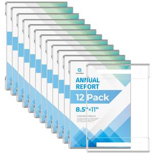 lot 24381 image: 12 Pack 8.5x11 Acrylic Sign Holder Wall Mount, Plastic Wall Signs Acrylic Frame Photo Menu Flyer Display Holders with Adhesive Tape for Office, Home, Store, Restaurant - No Drilling - Retail $30