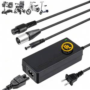 lot 24385 image: Carsty Wheelchair Charger & Mobility Scooter Charger  Universal 24V 2A Fast Charging  Safety-Certified 3-in-1 Solution (Hoverboard Compatible) - Retail $19