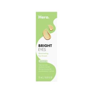 lot 30460 image: HERO COSMETICS Bright Eyes Illuminating Eye Cream - Reduces the Look of Dark Circles With Multiple Applications - Featuring a Stainless Steel Tip for a Cooling Effect (0.5 fl oz) - Retail $12