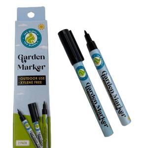 lot 30464 image: 133 SUPPLY - 2 Pack Garden Marker Pen Permanent Markers Black (UV Fade Resistant Marker Pens for Plant Markers Garden Markers Waterproof Pen Black Markers Outdoor Marker for Garden Plant Labels 0.8mm) - Retail $9