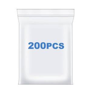 lot 30499 image: Somoga 200 PCS 1 x 1 Thick 2.4 Mil Small Clear Zip Poly Bags Plastic Reclosable Zip Seal Lock Bags Necklace Ring Coin Beads Jewelry Pill Zipper Bag - Retail $5