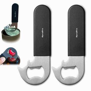 lot 30501 image: Magnetic 2-IN-1 Ring-Pull Can Opener, Beer Bottle Opener, Manual Can Opener Easy for Seniors, Pet Food, Cat Cans, Beer, Gadgets for People with Arthritis, kitchen gadgets, 2-Pack - Retail $14