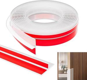 lot 30790 image: DINGLIAN 2026 New Upgrade T-Shaped Clear Silicone Seal Strip for Doors Windows and Shower Glass Gaps, Shower Glass Door Seal Strip, Door Draft Stopper, Weather Stripping Window Seal, 1.37IN x 10FT - Retail $10